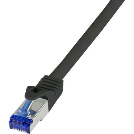 LogiLink  C6A013S RJ45 CAT 6A S/FTP 0.25 m Nero 1 pz. (1/4)