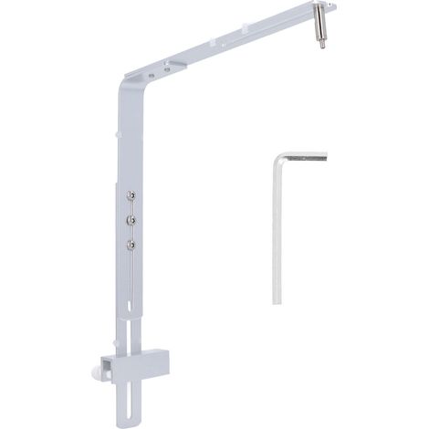 Fish Tank Light Bracket Aluminum Alloy Professional Adjustable Height Aquarium Light Stand Kit for Hanging Lamp Silver(Thickness 2.8mm) (1/5)