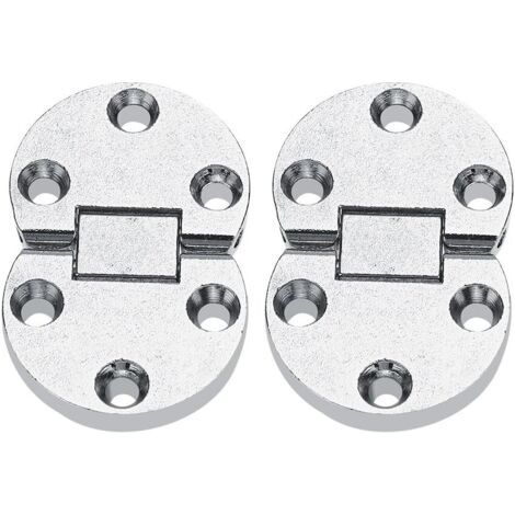 2 Pièces Charnières à Rabat, Charniere Encastrée de Table Machine À Coudre Auto-Supportant Flip Top Charnière Vis Pliant Rabat Encastré Charnière de Porte D'Armoire (1/5)