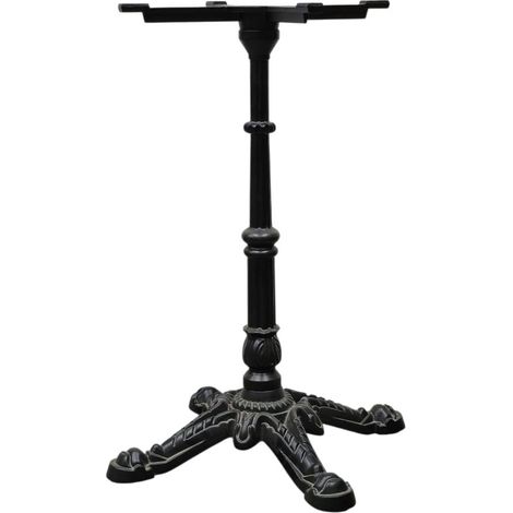 Base Tavolo Marsiglia in Ghisa Nera – Altezza 72 cm per Interno ed Esterno (1/4)
