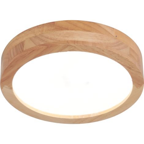 Led Modern Ceiling Lights 20CM Round Indoor Ceiling Lights Wood Ceiling Light For Hallway Bedroom Kitchen Living Room Cold White (1/5)