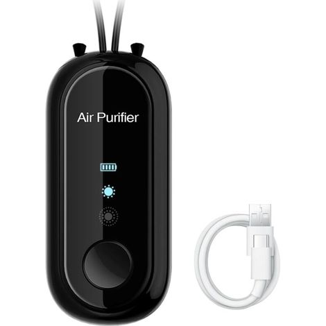 Purificateur d'Air Personnel Rechargeable, Collier Personnel pour purificateur d'air Portable, Générateur D'ions Négatifs 120 millions, Contre les Germes et les Allergènes (1/5)