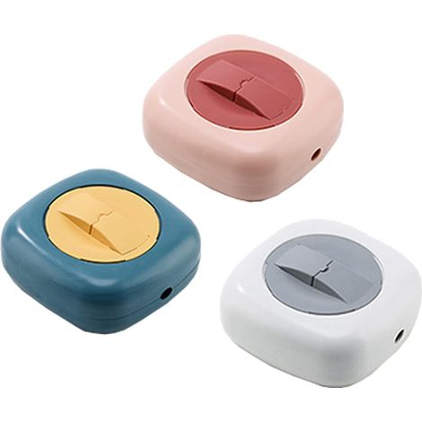Lot de 3 Boîtes Rangement Câbles Données Rétractables pour Gestion des Cordons Enrouleur Portable Câble Charge Casque Pour Maison Bureau Dortoir Voyages (Taille M) - Medium (1/5)