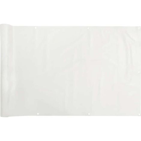 Maison Exclusive - Balkon-Sichtschutz Weiß 500x75 cm PVC