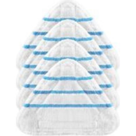 Lot de 4 housses lingettes microfibre pour balais vapeur – Lavables en machine – Absorbantes et sans peluches – Pour sols durs (1/5)