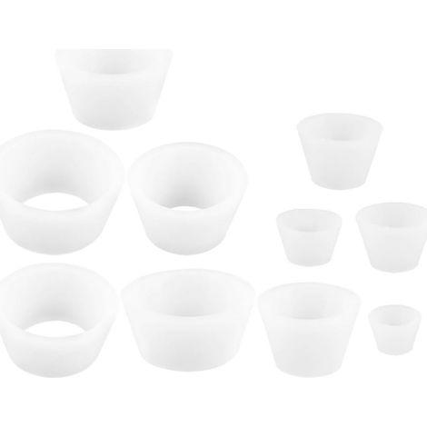 Adaptateurs d'entonnoir à filtre conique en silicone blanc
