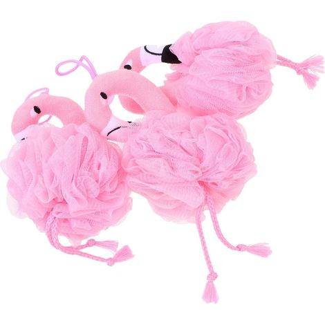 Boules De Bain Flamant Rose 3 Pièces Taille Moyenne Massage Doux Pour Garçon Et Filles Usage Salle De Bain (1/5)