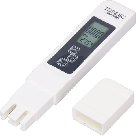 Testeur de Qualité d'Eau 3-en-1 Portable avec Mesure TDS Électrique Haute Précision (1/5)