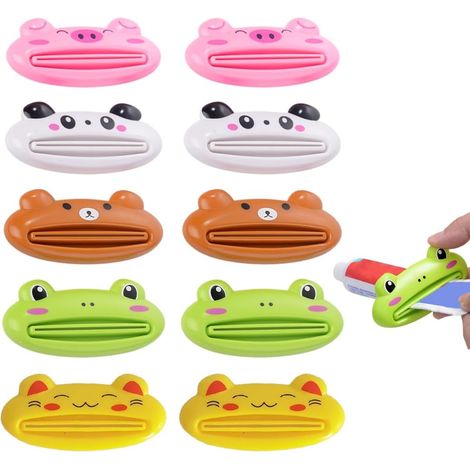 Cartoon Toothpaste Squeezers Practical Dispenser Squeezers for Toothpaste Tube Pliers Squeezer Plastic Toothpaste Press for Toothpaste Cream (1/5)