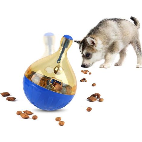 Distributeur de Friandises pour Chien Chat Boule de Nourriture pour Chien Jouets Interactifs Distributeur de Nourriture pour Chien Chat Jouet de Distribution Balle de Nourriture pour Animaux-bleu-Fei (1/4)