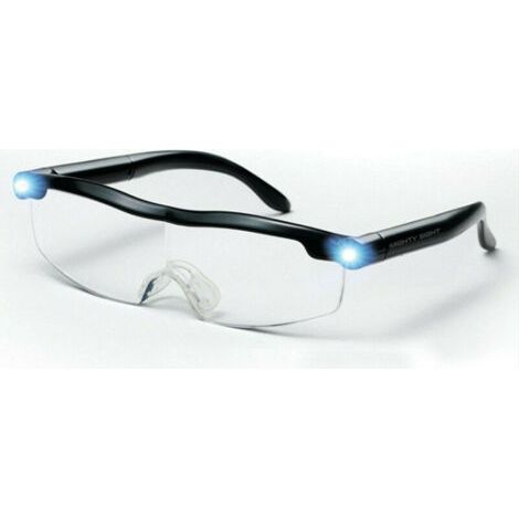 Lunettes de Lecture - Loupe de Vision puissante avec lumière LED, grossissement de 160%, pour Lecture,Tous Les Travaux de Précision,Réparations,Couture, Montres et Artisanat (Loupe 160%) (1/5)