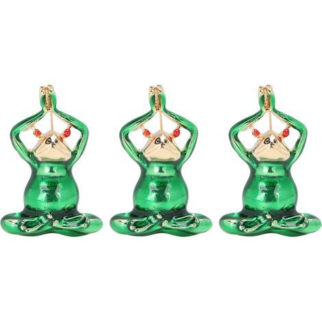 Décorations de Noël réutilisables, faciles à accrocher, un excellent choix pour la décoration intérieure, joli motif de grenouille de dessin animé, ornements en résine faits à la main, décorations de (1/5)