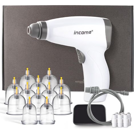 Ensemble de ventouses électriques 12 pièces, masseur anti-cellulite, ventouses rechargeables, ensemble d'aspiration réglable, gua sha et appareil de ventouses, soulagement des maux de dos (1/5)