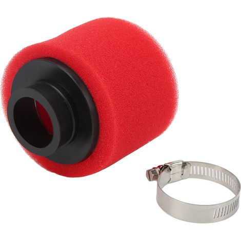 Filtre à air en mousse éponge 35mm/1.38in, antipoussière, compatible moto et quad 50cc 110cc 125cc 140cc 150cc 160cc 200cc, rouge, pièce de rechange (1/5)