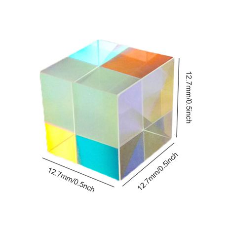 Cubo de cristal brillante Cubo de cristal decorativo Cubo de 12,7 mm con seis caras pulidas