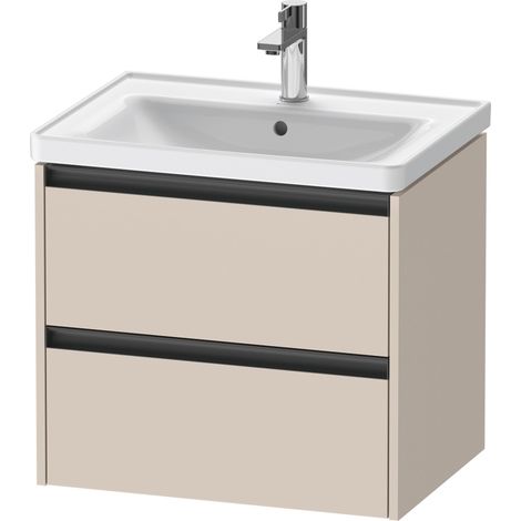 Duravit Ketho.2 bâti-support pour lavabo suspendu, 2 tiroirs,
