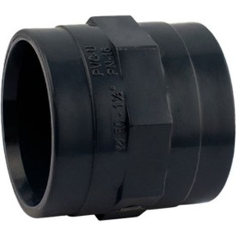 Manguito rosca hembra presión PVC encolar - 63mm x 2", IBIDE.