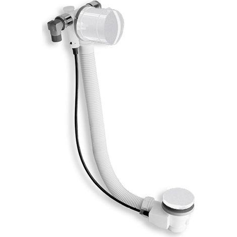 Vidage Remplissage Baignoire Par Trop Plein Laiton 58 Cm Blanc Mat Robinetterie VIDAGES - CRISTINA ONDYNA VE26324 (1/2)