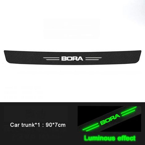 (Coffre 1 pièce) Film de protection de seuil de porte de coffre avant phosphorescent pour Volkswagen VW BORA - Autocollants anti-rayures pour pare-chocs (1/3)