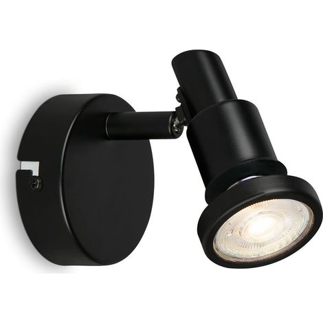 LED Spot, schwarz, 1xLED/GU10/4,8W