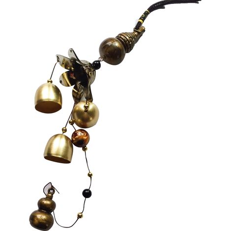 Carillons à Vent Vintage en Alliage Rétro, Artisanat Fin Décoratif pour Boutique et Décoration Intérieure Gourd (1/5)