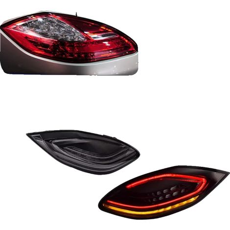 Rücklicht, Kompatibilität mit Porsche Panamera 970.1 970.2 2010-2017, LED-Design, langlebiges Material, 10-13 schwarz (1/2)