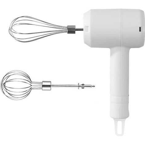 1 Batteur électrique, Acier inoxydable, Rechargeable USB, Compact, Pour crème et pâtisserie (1/5)