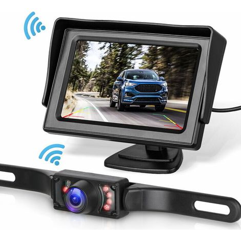 [NEVER USED] Wireless Rear View Camera System Kit for Car/Truck/Van/Pickup/RV. 4.3-inch Monitor Rear View Camera Backup System
