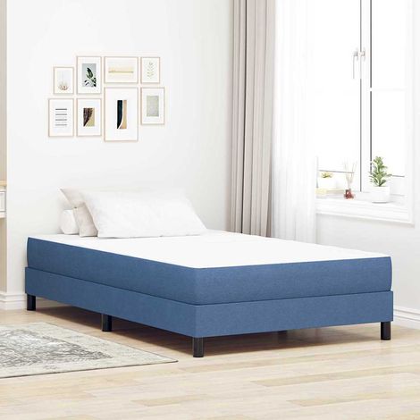 Bettmatratze mit Matratze Blau 120 x 190 cm Stoff