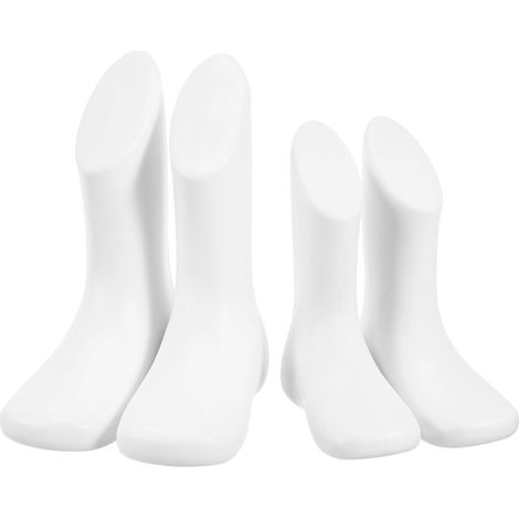 Mannequins de Pied Bébé en Plastique Creux Réutilisables 4 Pièces Présentoirs pour Magasin de Chaussures et Accessoires de Vente Détail (1/5)