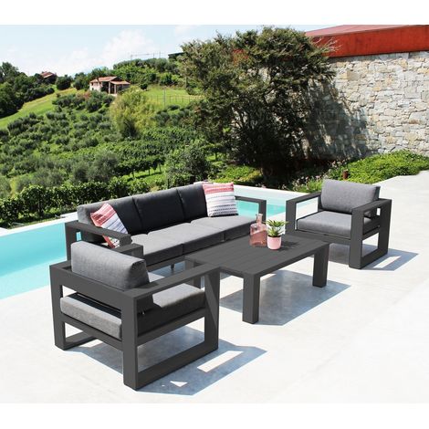 NISSEN - salotto da giardino in alluminio (1/2)