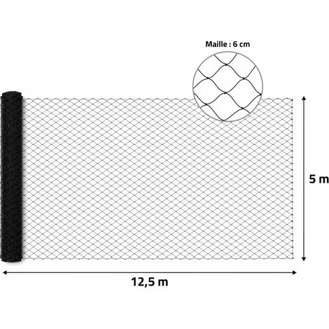 Filet de volière maille 60 mm – 12.5x5m