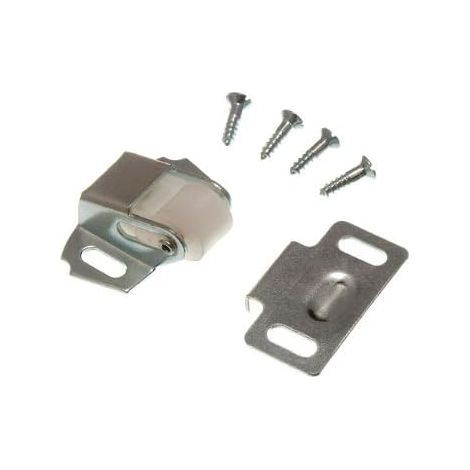 Lot de 3 loquets de placard à rouleau simple zingué avec vis : sûr et pratique (1/2)