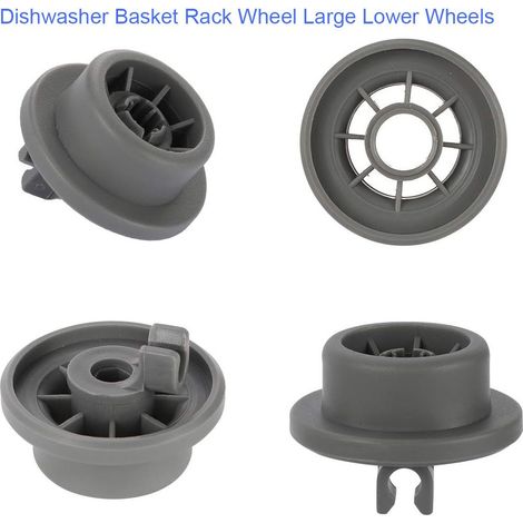 Set mit 4 Lenkrollen für Bosch Neff & Siemens Geschirrspüler-Unterkorb 165314 420198 AP2802428 PS3439123