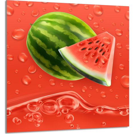 GLASPLATTE FÜR KÜCHE 60x65 Wassermelone (1/5)