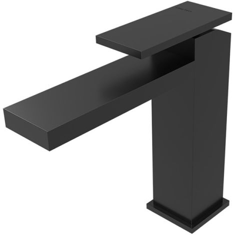 Mitigeur lavabo large Chromé Noir Brossé Tabula - CRISTINA ONDYNA TA26475 (1/2)