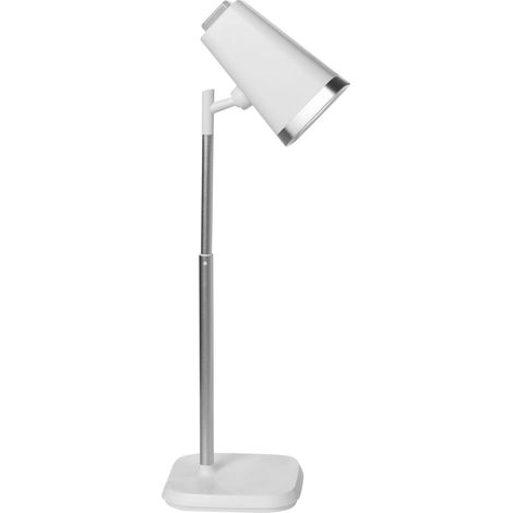 Office Desk and Wall Lamp 2-in-1 White Table Lighting Reading Computer Lamp Detachable Arm Stepless Dimmer CCT Function MUSCA