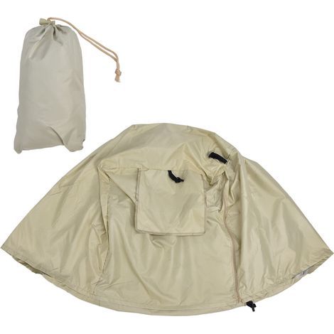 63.5x50.8x48cm Housse imperméable pour cage à chien, couverture de chenil pour animal de compagnie, protection solaire pour maison et extérieur, beige (1/5)