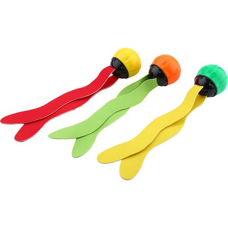Set aus 3 Poolspielzeugen in Form von Meerespflanzen, Tauchspielzeuge für Unterwasserspaß und zum Schwimmenlernen. (1/5)