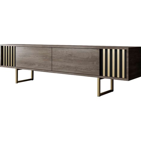 Mueble TV, mesa TV, mueble bajo. Stand Nuez Gold (1/5)