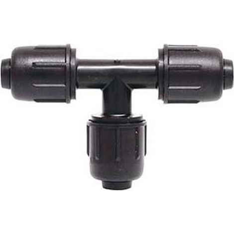 30PZ TEE A 90° A COMPRESSIONE PN4 - ø mm.16x16x16