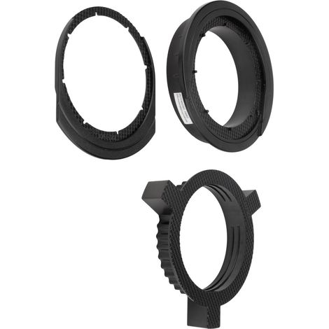 Kit de 3 bagues d'adaptation blocs encastrés Ø60/80mm - Otio