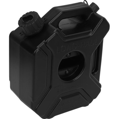 Bidon d'essence/carburant de 3 L (0,75 gallon) noir, réservoir de secours pour voiture, moto, UTV, quad, moto tout-terrain (sans support). (1/5)