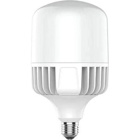 Ampoule LED E-40-60W - Lumière froide 6500K - 6000 lm - Conception de turbine et plaque de dissipateur de chaleur - Éclairage industriel et extérieur, culot E40, blanc - Lot de 1