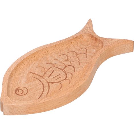 Plateau en bois en forme de poisson, multigrains, créatif, à fruits, à dessert, boîte de table, bonbonnière (1/5)