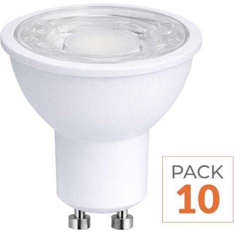 Pack de  10 - Ampoule LED GU10 9.5W - Blanc Chaud 2300K - 3500K - SILAMP