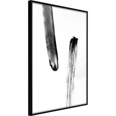 Affiche Murale Encadrée "Braking Distance" 21 x 30 cm Noir