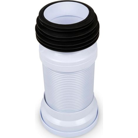 Tuyau d'extension double couche pour évacuation des toilettes, bride de raccordement renforcée pour siège de toilette, raccords de tuyau d'évacuation (1/4)