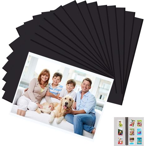 15 Pièces Cadre Aimanté Pochette Photo 10x15 cm, Cadre Photo Magnetique Frigo, Cadre Photo Aimanté Utilisation Verticale et Horizontale pour Réfrigérateurs, Casiers et Autres Surfaces Magnétiques (1/5)
