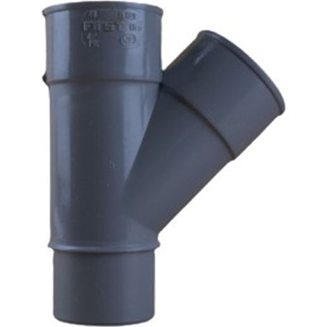 Culotte PVC 45° Mâle Femelle Ø40 - First Plast (1/5)